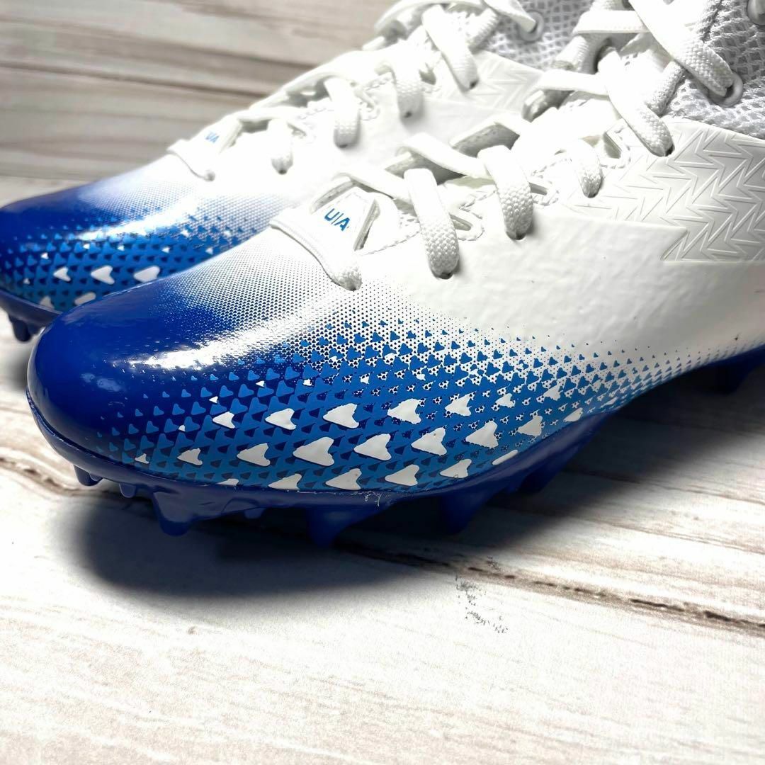 UNDER ARMOUR - Under Armour サッカー スパイク 青×白 シューズ UNDER ARMOUR - Under Armour サッカー スパイク 青×白 シューズ