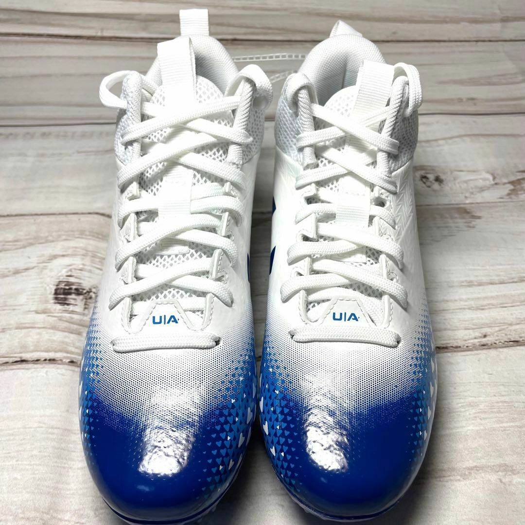 UNDER ARMOUR - Under Armour サッカー スパイク 青×白 シューズ UNDER ARMOUR - Under Armour サッカー スパイク 青×白 シューズ