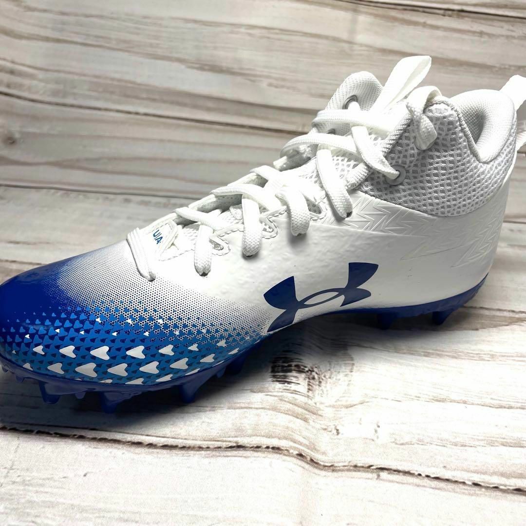 UNDER ARMOUR - Under Armour サッカー スパイク 青×白 シューズ UNDER ARMOUR - Under Armour サッカー スパイク 青×白 シューズ