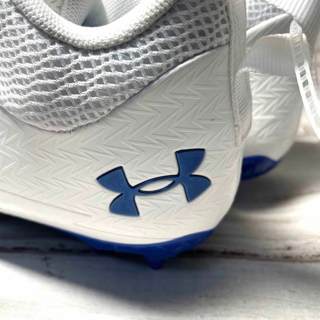 UNDER ARMOUR - Under Armour サッカー スパイク 青×白 シューズ UNDER ARMOUR - Under Armour サッカー スパイク 青×白 シューズ