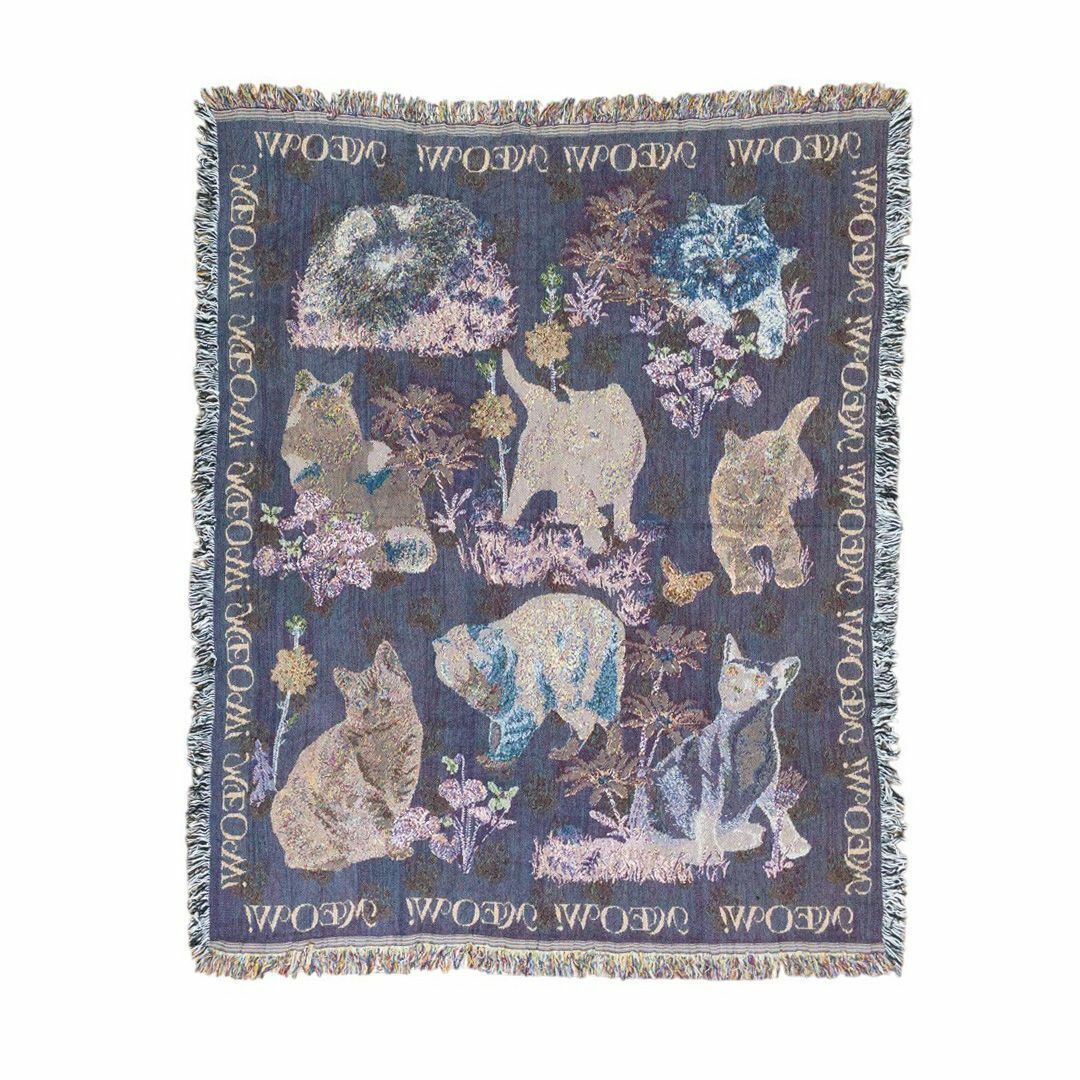 VINTAGE - vintageラグ カーペット キャット フラワー アニマル VINTAGE - vintageラグ カーペット キャット フラワー アニマル