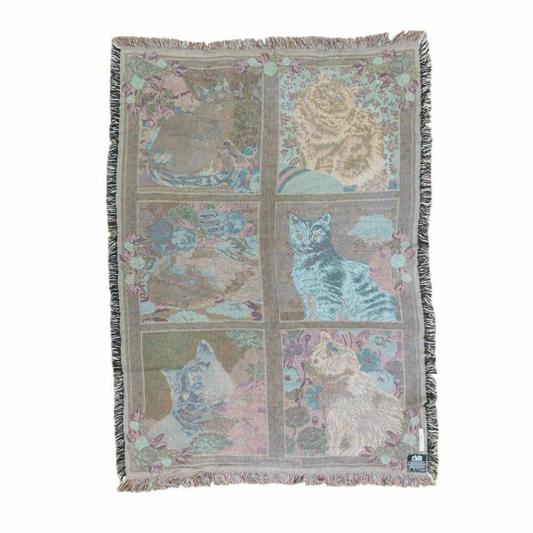 VINTAGE - vintageラグ カーペット USA製 キャット フォト VINTAGE - vintageラグ カーペット USA製 キャット フォト