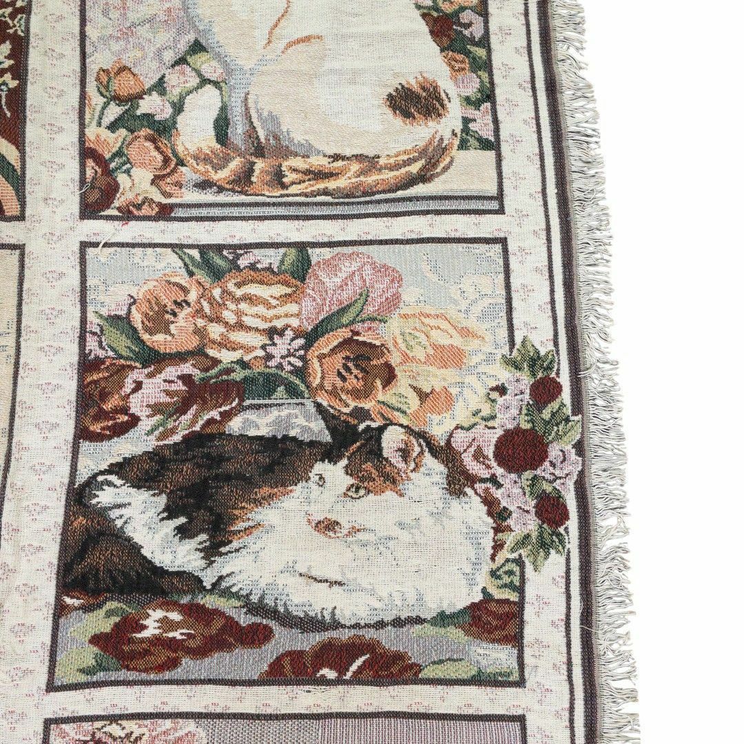 VINTAGE - vintageラグ カーペット USA製 キャット フォト VINTAGE - vintageラグ カーペット USA製 キャット フォト