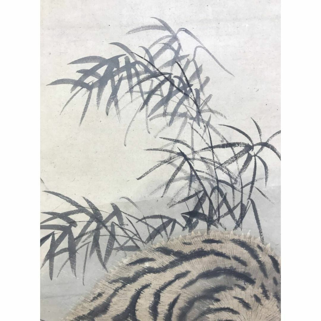 真作/渡辺南岳/南嶽/猛虎図/虎図/トラ図/大幅/掛軸☆宝船☆AF 真作/渡辺南岳/南嶽/猛虎図/虎図/トラ図/大幅/掛軸☆宝船☆AF