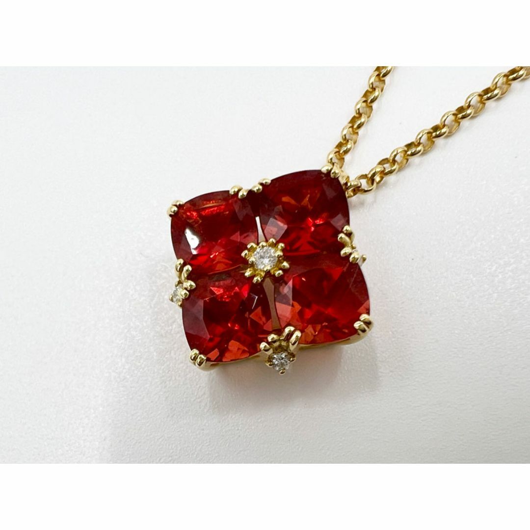 TASAKI - TASAKI タサキ ガーネット ダイヤ フラワーモチーフ TASAKI - TASAKI タサキ ガーネット ダイヤ フラワーモチーフ