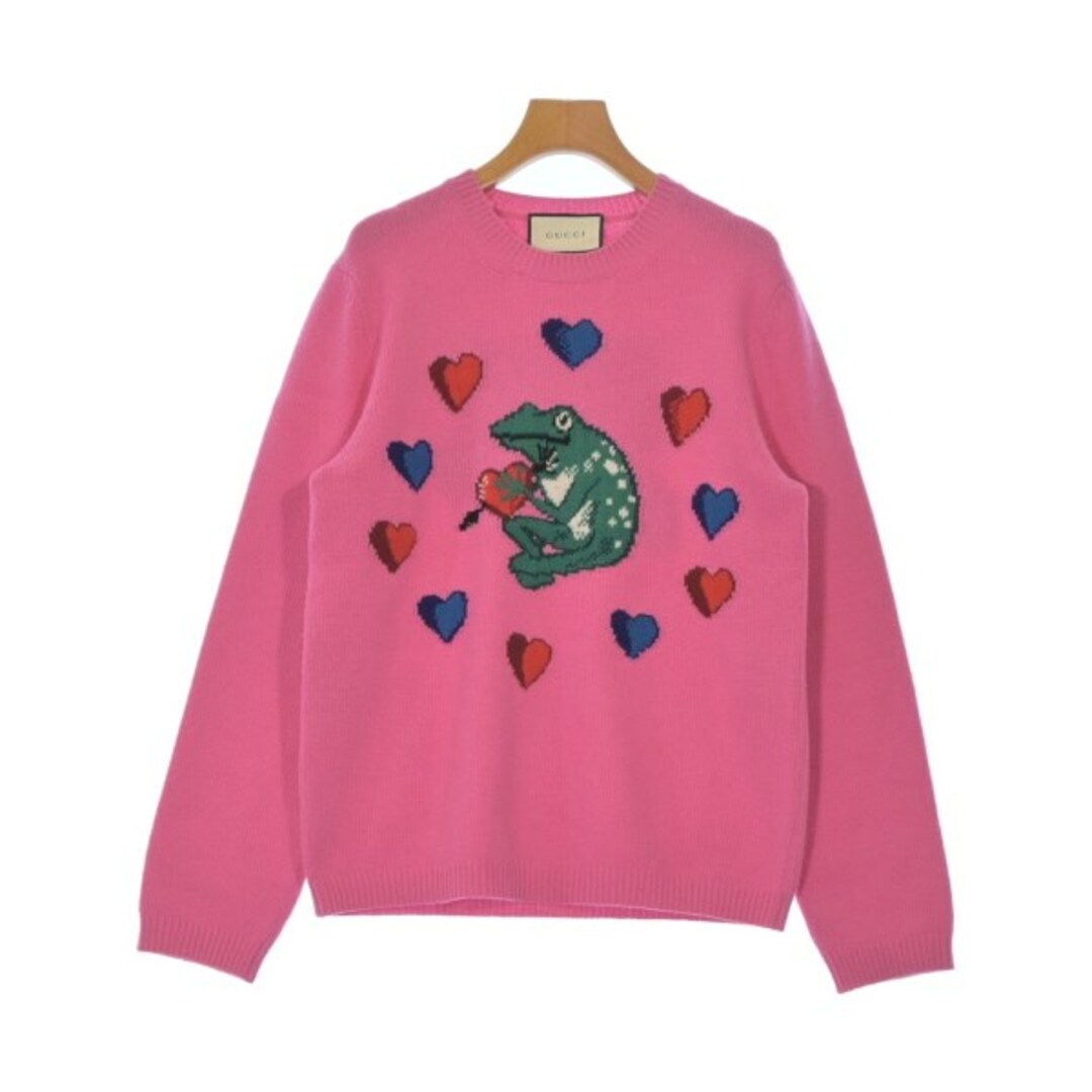 GUCCI - GUCCI グッチ ニット・セーター M ピンク 【古着 GUCCI - GUCCI グッチ ニット・セーター M ピンク 【古着