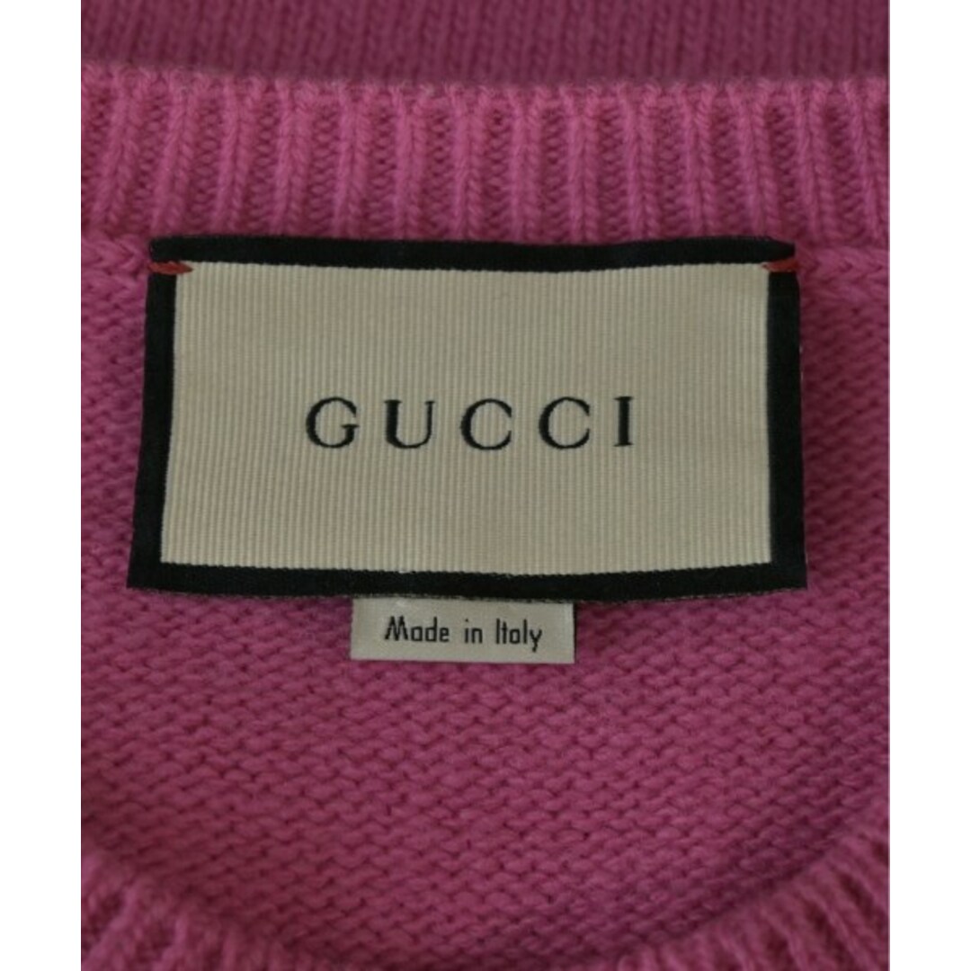 GUCCI - GUCCI グッチ ニット・セーター M ピンク 【古着 GUCCI - GUCCI グッチ ニット・セーター M ピンク 【古着