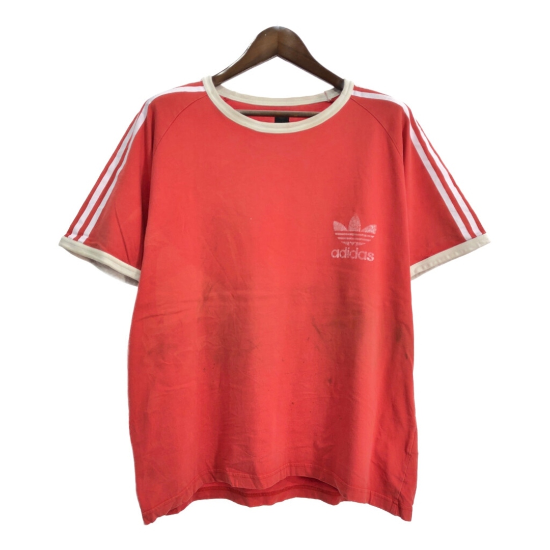 adidas - adidas アディダス ワンポイントロゴ リンガー 半袖T adidas - adidas アディダス ワンポイントロゴ リンガー 半袖T