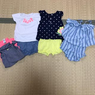 オールドネイビー(Old Navy)のカーターズ♡オールドネイビー♡セットアップインナー付♡3着セット18-24M美品(ワンピース)