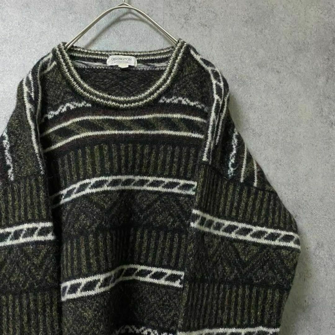 VINTAGE - 90S vintage 総柄ニット セーター メンズ M ウール VINTAGE - 90S vintage 総柄ニット セーター メンズ M ウール