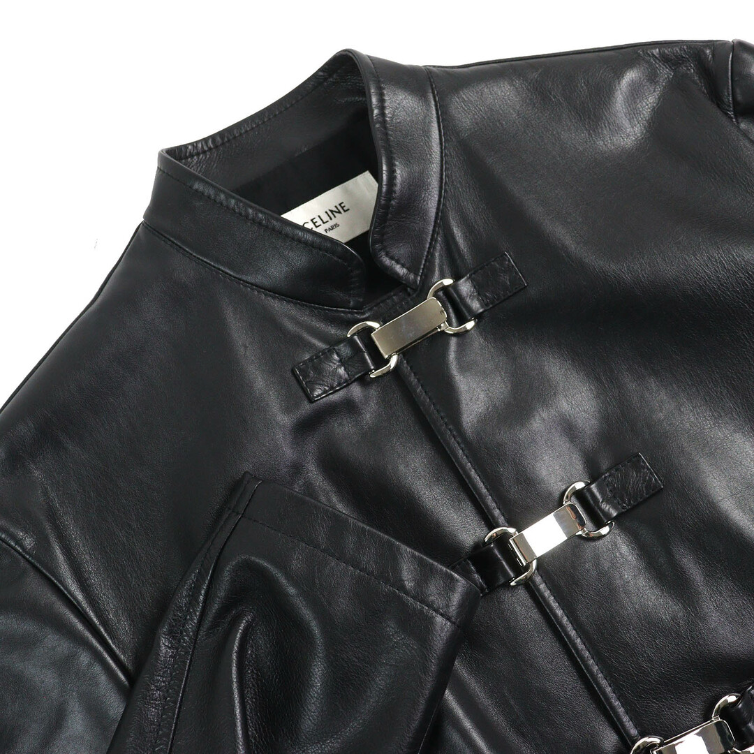 【送料0円】 極美品△CELINE - CELINE セリーヌ カウレザー 29AMP209K ジャケット・アウター