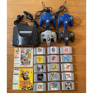 NINTENDO 64 - 64 本体 ソフト15個 コントローラー4つ メモリー NINTENDO 64 - 64 本体 ソフト15個 コントローラー4つ メモリー