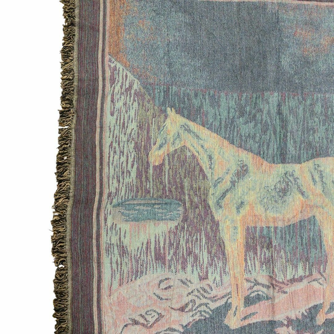 VINTAGE - vintageラグ カーペット 馬 ホース 厩舎 アート1261の VINTAGE - vintageラグ カーペット 馬 ホース 厩舎 アート1261の