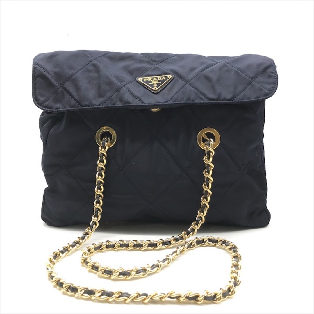 PRADA - 良品 PRADA プラダ 三角ロゴ プレート ナイロン PRADA - 良品 PRADA プラダ 三角ロゴ プレート ナイロン
