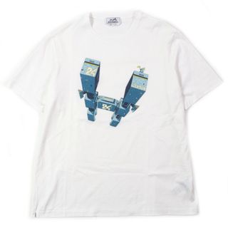 HERMES - 【超希少モデル】エルメス☆ワンポイントロゴ入りT HERMES - 【超希少モデル】エルメス☆ワンポイントロゴ入りT