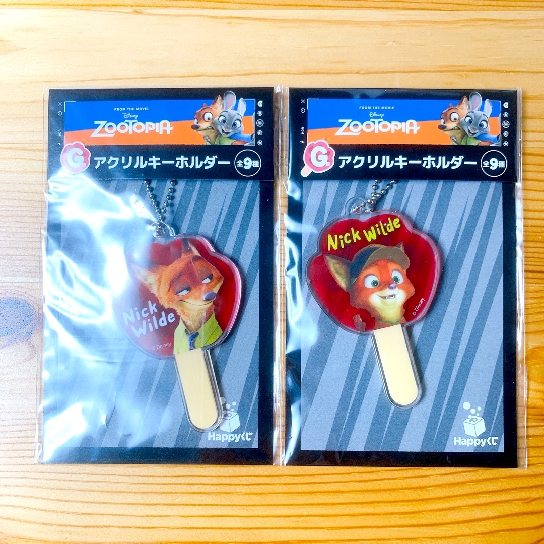 Disney(ディズニー)のZOOTOPIA ズートピア Happyくじ G賞 アクリルキーホルダー ニック エンタメ/ホビーのおもちゃ/ぬいぐるみ(キャラクターグッズ)の商品写真