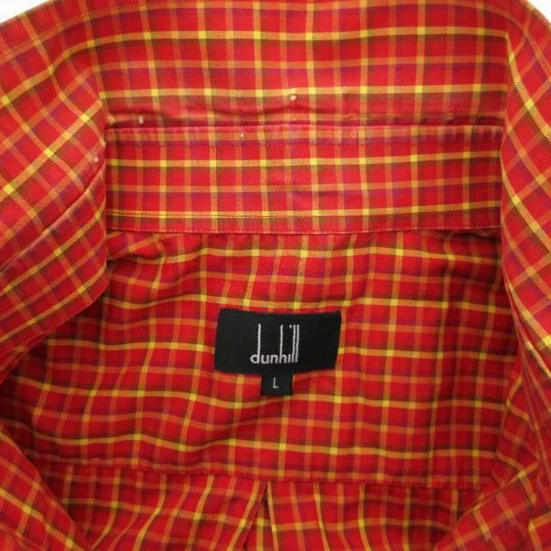 Dunhill - ダンヒル dunhill 国内正規 シャツ 半袖 チェック L Dunhill - ダンヒル dunhill 国内正規 シャツ 半袖 チェック L
