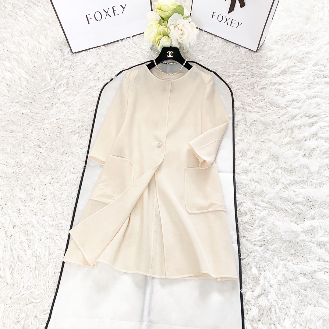 FOXEY - ☆新品同様☆FOXEY デイジーリン スプリングコート☆の FOXEY - ☆新品同様☆FOXEY デイジーリン スプリングコート☆の
