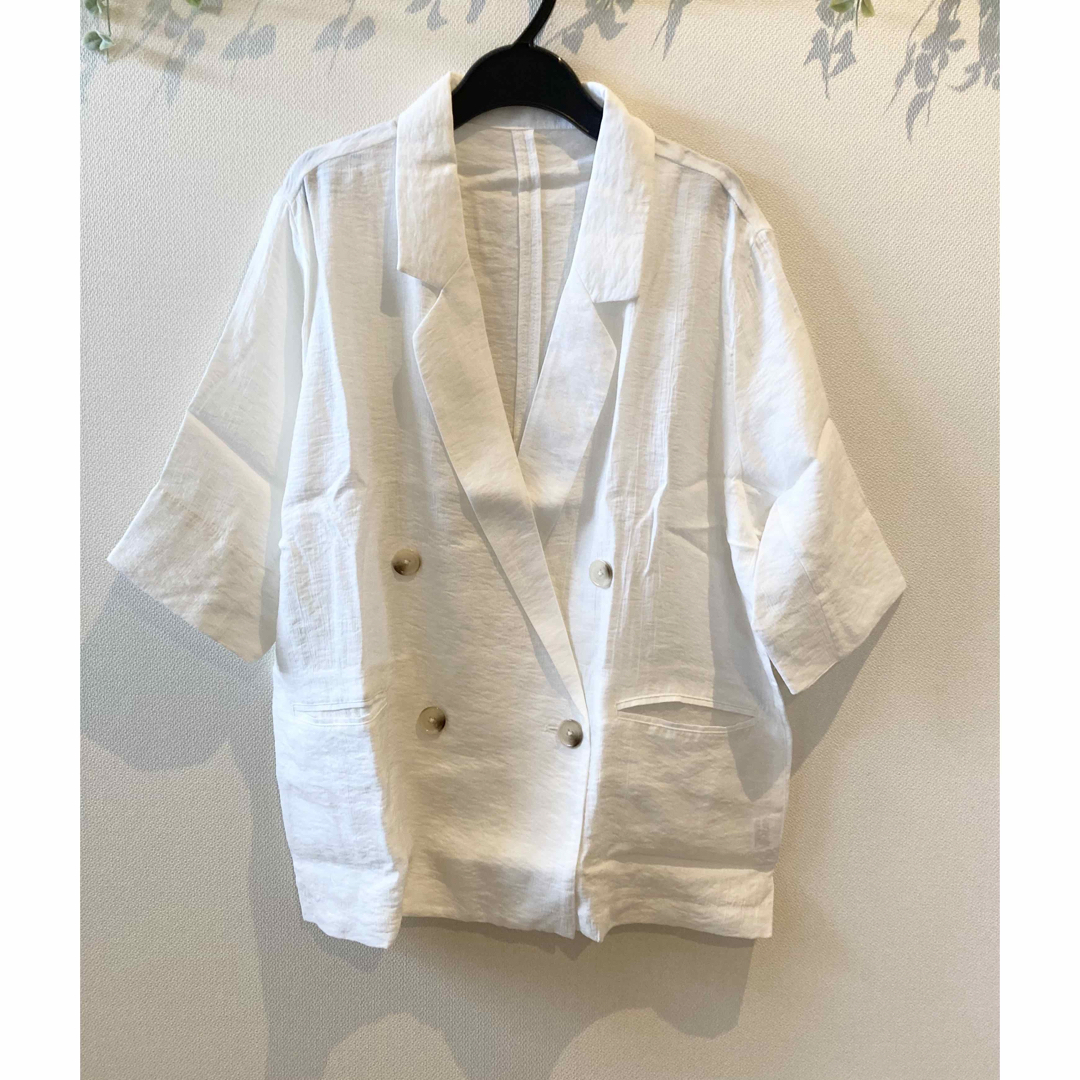 STYLE DELI - 【微光沢表面シボ感ダブルジャケット】スタイル STYLE DELI - 【微光沢表面シボ感ダブルジャケット】スタイル