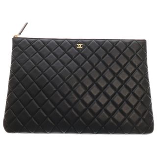 CHANEL - CHANEL シャネル マトラッセ クラッチバッグ ブラック CHANEL - CHANEL シャネル マトラッセ クラッチバッグ ブラック