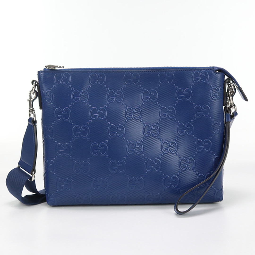 GUCCI - グッチ ミディアム メッセンジャーバッグ GGエンボス GUCCI - グッチ ミディアム メッセンジャーバッグ GGエンボス