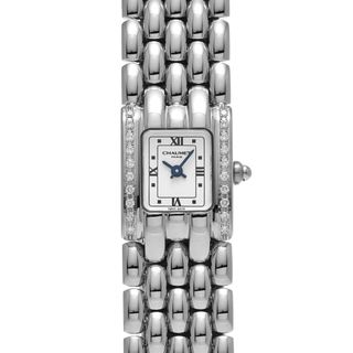CHAUMET - ショーメ スタイル レクタングル ダイヤ 革ベルト CHAUMET - ショーメ スタイル レクタングル ダイヤ 革ベルト