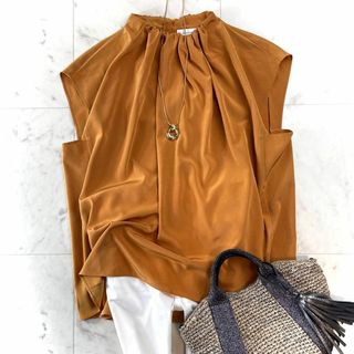 45R - 極美品45R レース編ニットTシャツ コットン 生成り 45R - 極美品45R レース編ニットTシャツ コットン 生成り