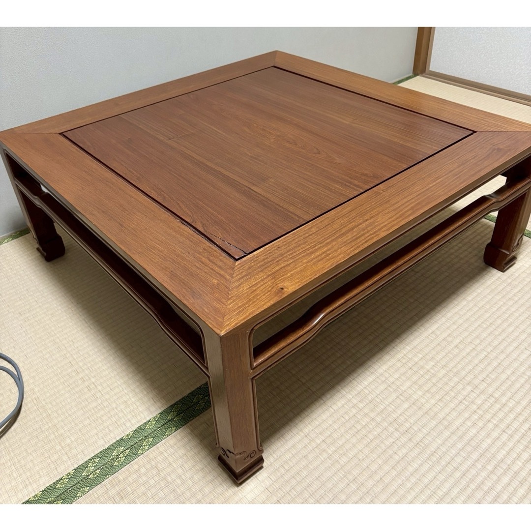 テーブル 昭和レトロ アンティーク 古家具 無垢材 欅材 大型座卓 テーブル 昭和レトロ アンティーク 古家具 無垢材 欅材 大型座卓