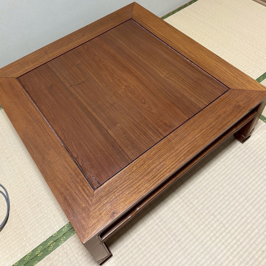 テーブル 昭和レトロ アンティーク 古家具 無垢材 欅材 大型座卓 テーブル 昭和レトロ アンティーク 古家具 無垢材 欅材 大型座卓