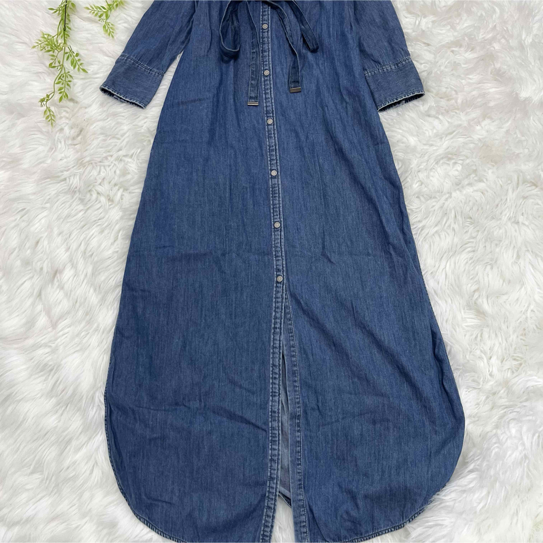 DIESEL - DIESEL ディーゼル デニム シャツ ロング ワンピース DIESEL - DIESEL ディーゼル デニム シャツ ロング ワンピース