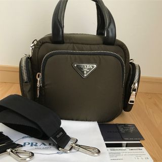 PRADA - PRADA プラダ ワンショルダーバッグ レザー ブラック PRADA - PRADA プラダ ワンショルダーバッグ レザー ブラック