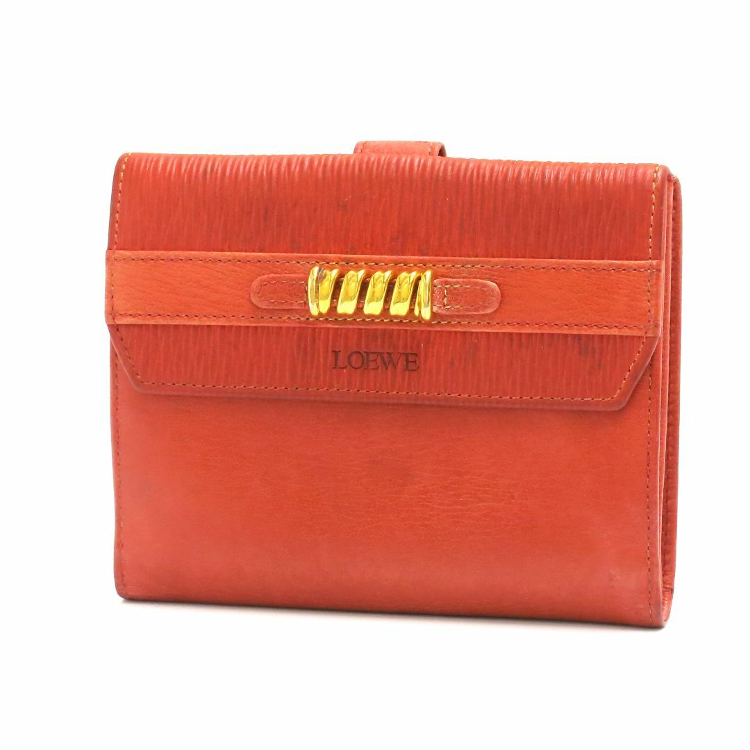 LOEWE - ロエベ　ベラスケス　二つ折り財布　レッド系　スペイン製　LOEWE　18699305