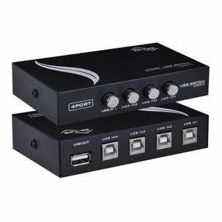 ES-Tune USB 2.0切替器 USB切替器 手動 2.0対応 PC4台用(PC周辺機器)