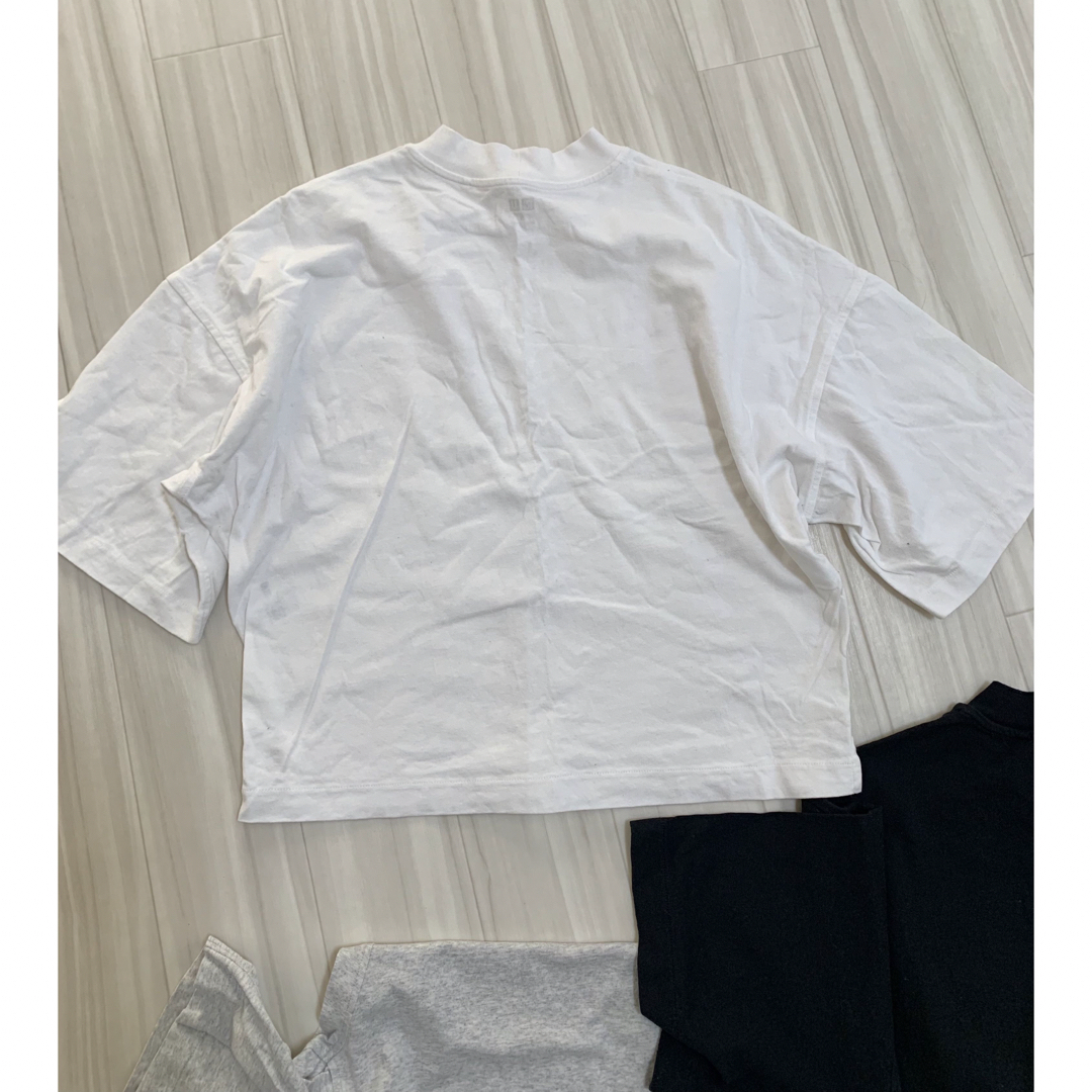 UNIQLO - 3枚セットUNIQLOオーバーサイズスクエアT5部袖S UNIQLO - 3枚セットUNIQLOオーバーサイズスクエアT5部袖S