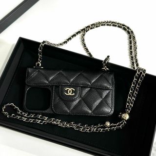 CHANEL - シャネル CHANEL スマホアクセサリー ブラック CHANEL - シャネル CHANEL スマホアクセサリー ブラック