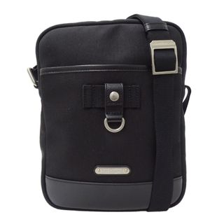 サンローラン(SAINT LAURENT)のサンローラン SAINT LAURENT バッグ メンズ ブランド ショルダーバッグ キャンバス ブラック 斜めかけ おしゃれ シンプル シルバー金具 【中古】(ショルダーバッグ)