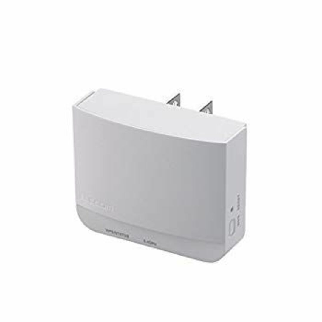エレコム WiFi 無線LAN 中継器 11n/g/b 300Mbps コンセント直挿し WTC-300HWH d2ldlup スマホ/家電/カメラのPC/タブレット(PC周辺機器)の商品写真