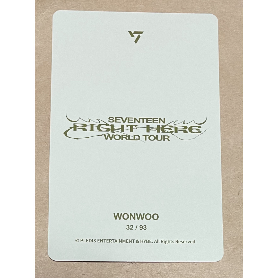 SEVENTEEN - SEVENTEEN ウォヌ RIGHT HERE トレカ 32/93の通販 SEVENTEEN - SEVENTEEN ウォヌ RIGHT HERE トレカ 32/93の通販