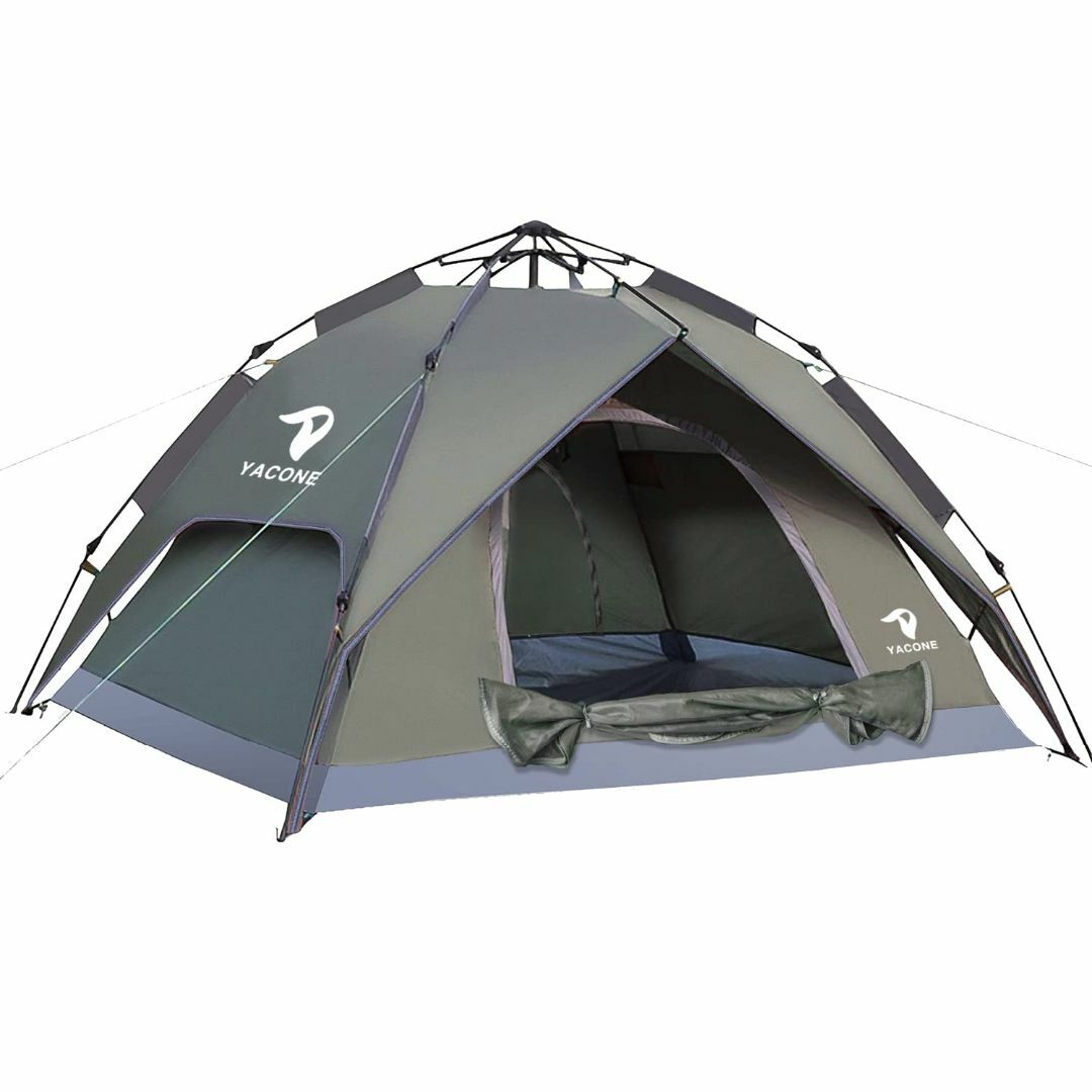 テント ワンタッチテント 3~4人用 2WAY テント 二重層 設営簡単 テント ワンタッチテント 3~4人用 2WAY テント 二重層 設営簡単