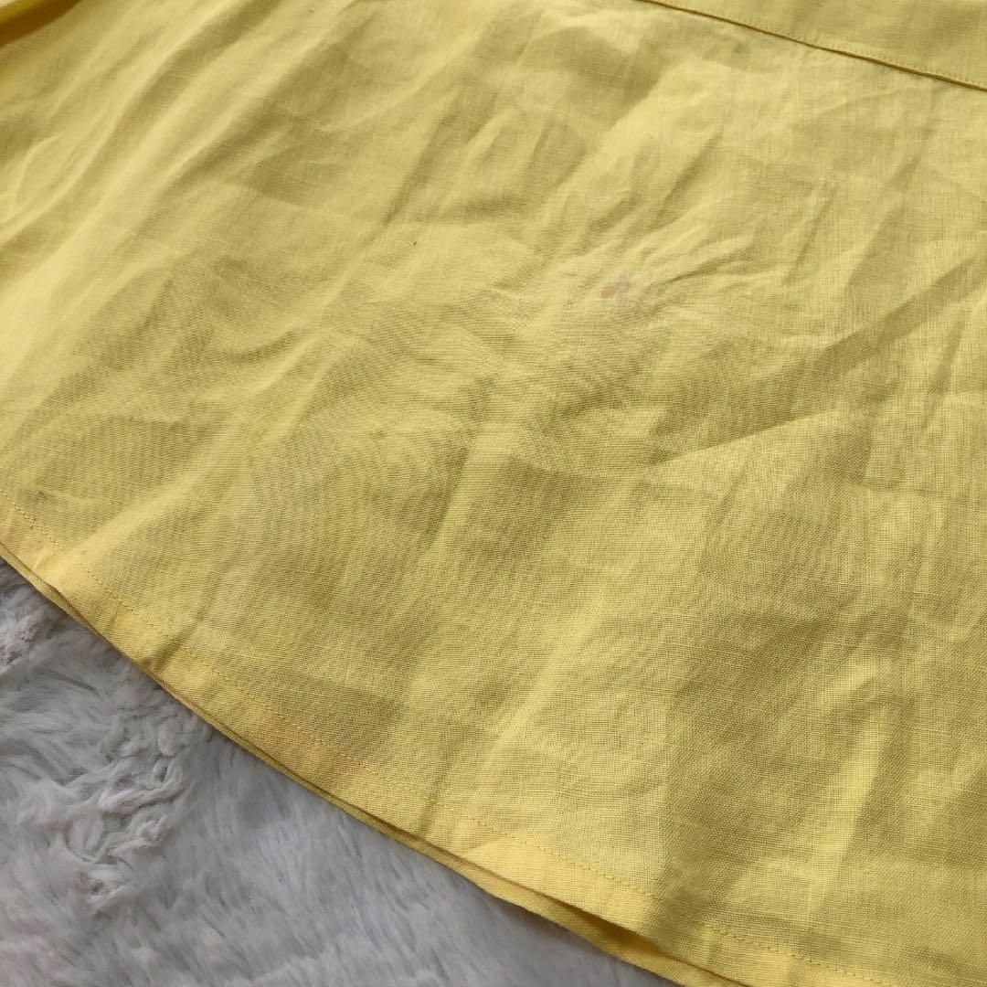 HERMES - HERMES*エルメス リネン100% 巻きスカート フレア HERMES - HERMES*エルメス リネン100% 巻きスカート フレア