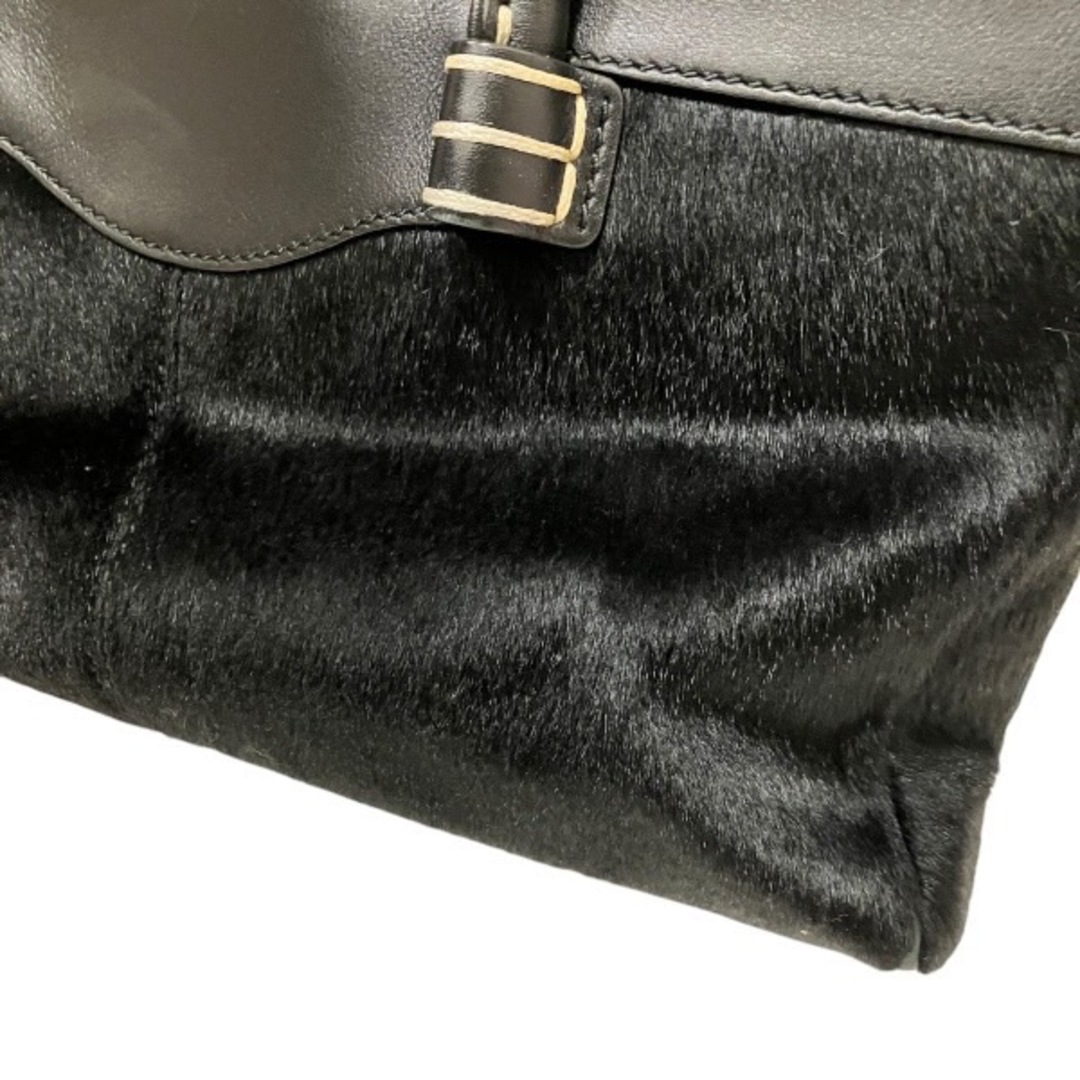 TOD'S - トッズ ハラコ ブラック バッグ ハンドバッグ TOD'S - トッズ ハラコ ブラック バッグ ハンドバッグ