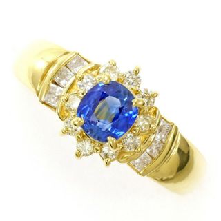 K18 18金 YG イエローゴールド リング 指輪 13号 サファイア K18 18金 YG イエローゴールド リング 指輪 13号 サファイア