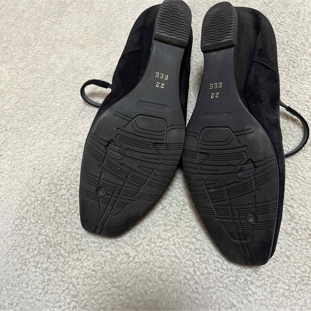 Pedala(asics) - pedala ブラック スエードストラップパンプス Pedala(asics) - pedala ブラック スエードストラップパンプス