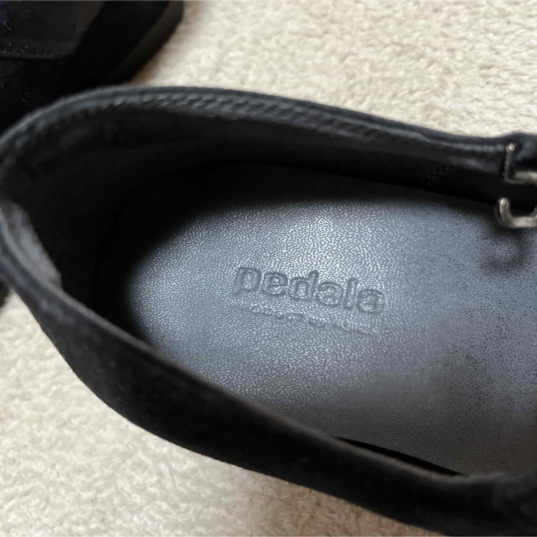 Pedala(asics) - pedala ブラック スエードストラップパンプス Pedala(asics) - pedala ブラック スエードストラップパンプス