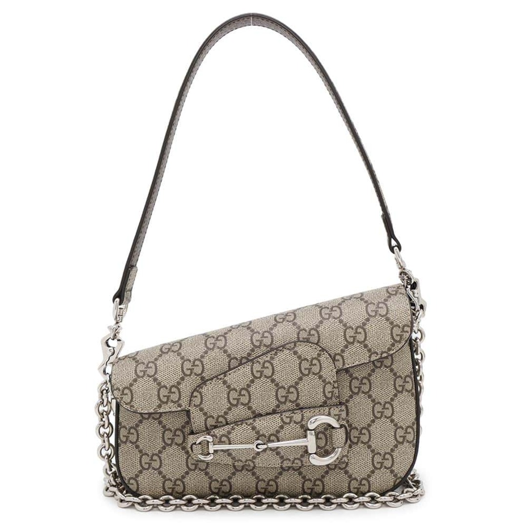 GUCCI - グッチ ショルダーバッグ ホースビット 1955 GG GUCCI - グッチ ショルダーバッグ ホースビット 1955 GG