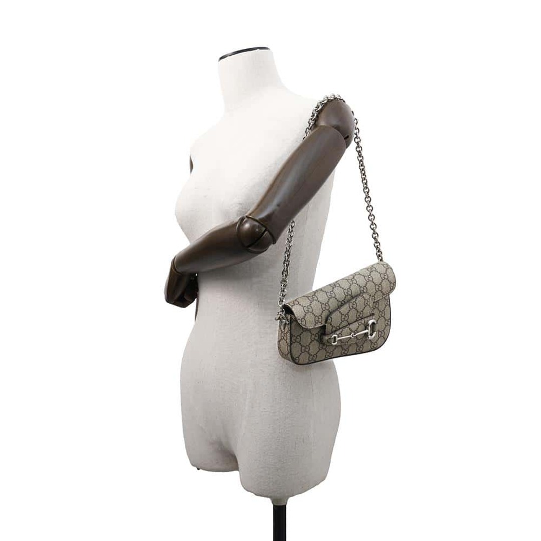 GUCCI - グッチ ショルダーバッグ ホースビット 1955 GG GUCCI - グッチ ショルダーバッグ ホースビット 1955 GG