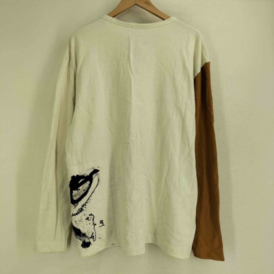 ZARA - ZARA(ザラ) クルーネック バイカラー アートプリント ZARA - ZARA(ザラ) クルーネック バイカラー アートプリント