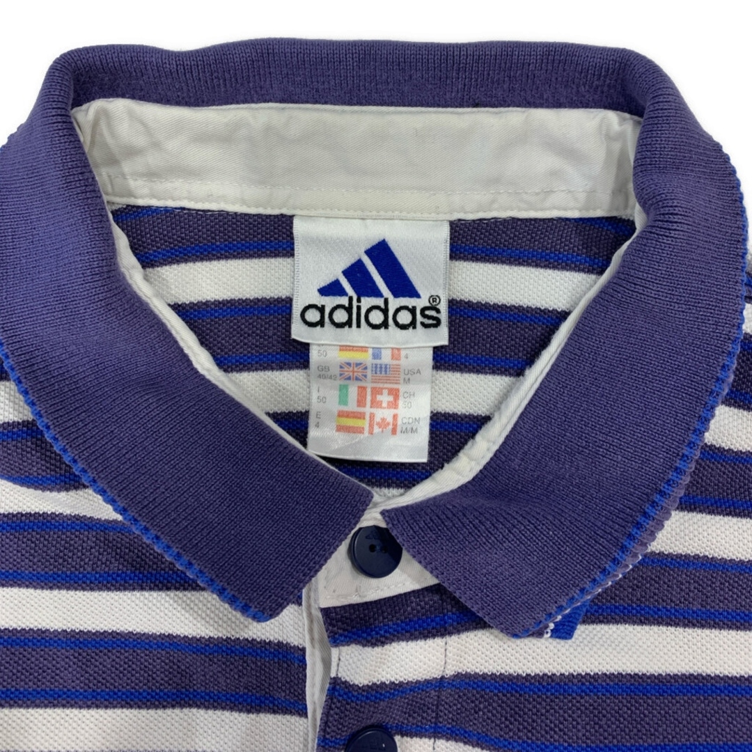 adidas - 00年代 adidas アディダス ポロシャツ ボーダー adidas - 00年代 adidas アディダス ポロシャツ ボーダー