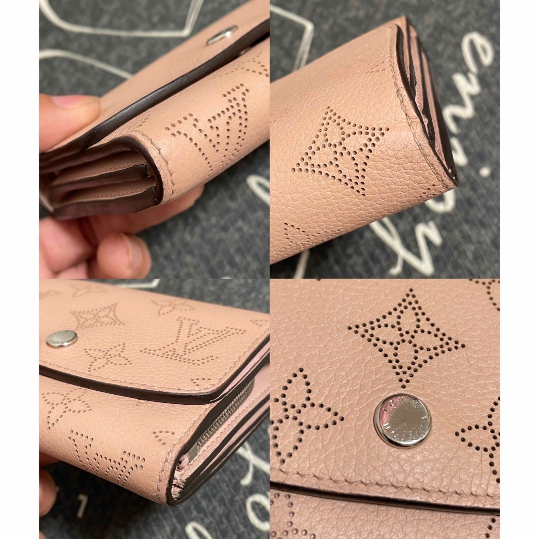 LOUIS VUITTON - 中古 ルイヴィトン マヒナ ポルトフォイユ LOUIS VUITTON - 中古 ルイヴィトン マヒナ ポルトフォイユ