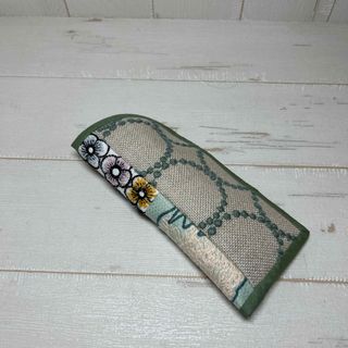 mina perhonen - ハンドメイド ミナペルホネン メガネケースの mina perhonen - ハンドメイド ミナペルホネン メガネケースの